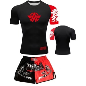 Ensemble de vêtements de sport de haute qualité, veste de boxe et short pour hommes sur mesure avec logo, uniforme d'entraînement MMA Muay Thai - Product Image 6
