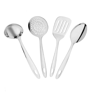 Ensemble de cuillères de cuisine en acier inoxydable, ustensiles de cuisine compatibles lave-vaisselle, à prix réduit - Product Image 3