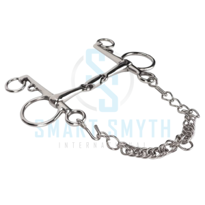 Mors de cheval professionnel en acier inoxydable avec chaîne de bridage pour l'équitation et l'entraînement - Product Image 5
