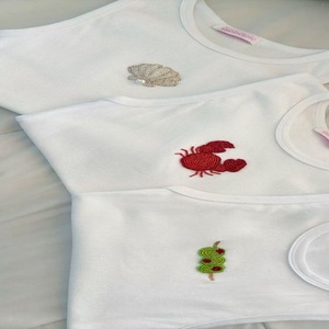 เสื้อครอปท็อปผู้หญิงปักลูกปัดสไตล์วินเทจ งานแฮนด์เมดสุดหรู ปรับแต่งได้ NOVA STAR CRAFT ชุดแต่งงาน - Product Image 1