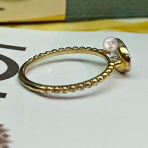 Anillo de Compromiso de Tres Piedras con Diamante Ovalado Cultivado en Laboratorio de 4TCW en Oro de 14K, Certificado IGI, Joyería Nupcial de Lujo para Mujer - Product Image 2