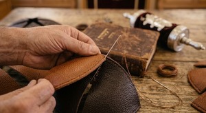Kipá de Cuero con Estrella de David en Relieve, Sombrero Étnico de Oriente Medio para Hombre, Cuatro Estaciones, Color Sólido Marrón y Bronceado, Transpirable - Product Image 3