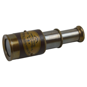 Telescopio de Latón de 19 cm con Diseño de Cabeza de Cuero, Telescopio de un Solo Tubo con Acabado Brillante - Product Image 5
