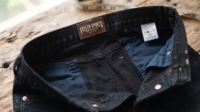 Celana Pendek Denim Wanita Warna Gelap Model Lurus Pinggang Sedang Gaya Kasual Bahan Katun Pakaian Musim Panas