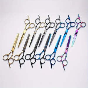 Adjustable tension <b>screw</b> Salon Hair Scissors <b>Set</b> Cutting & Thinning Shears, Stainless Steel Barber Tools for Hairdresser - Product Image 5