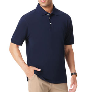 Polo homme coupe classique avec logo personnalisé, manches courtes, matière de haute qualité - Product Image 4
