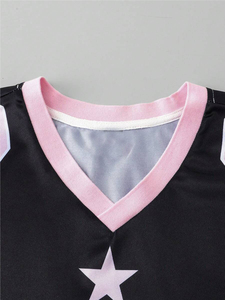 Camiseta de fútbol americano de malla para hombre al por mayor, 100% poliéster, transpirable, de secado rápido, antibacteriana, con protección UV y correa ajustable - Product Image 3