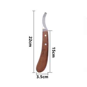 Cuchillo de Herrador de Acero de Damasco Premium IRON para Recorte de Herraduras, Hoja Hecha a Mano, Herramientas Veterinarias, OEM, Marca Privada - Product Image 4