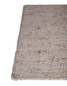 Vintage Style Gray Jute <b>Runner</b> <b>Rug</b> Handwoven Farmhouse Carpet For Hallway Decor - Product Image 6