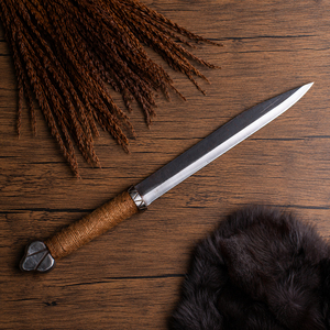 Couteau Seax médiéval en acier au carbone, lame artisanale traditionnelle de qualité supérieure, construction robuste, design de style historique pour collectionneurs - Product Image 5