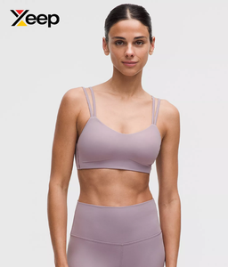 เสื้อชั้นในกีฬาโยคะคุณภาพสูงสำหรับผู้หญิง XEEP รุ่น XC-SB-146 แบบเรียบง่าย ระบายอากาศได้ดี สายปรับได้ แผ่นรองถอดออกได้ รองรับได้ดีเยี่ยม แห้งเร็ว - Product Image 1