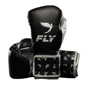 Gants de boxe en cuir pour entraînement, fermeture réglable, respirants, pour adultes, noir et pêche, marque privée, logo personnalisé - Product Image 6