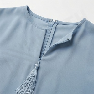 Abaya extragrande y modesta con cinturón, vestido holgado y arejado de longitud completa, ideal para viajes, oración o uso diario, de alta calidad. - Product Image 4