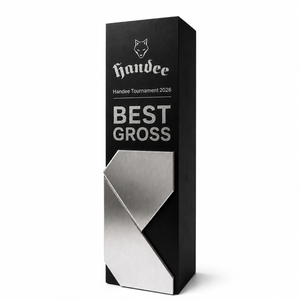 Trophée de golf de luxe de haute qualité, récompense en cristal haut de gamme, reconnaissance exécutive, cristal métallique plaqué or rose gravé sur mesure - Product Image 2