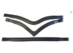 Bandas de cuero para la frente de caballo, hechas a medida, de alta calidad, con canal vacío, para equitación, de todas las formas y tamaños, para doma anatómica. - Product Image 2