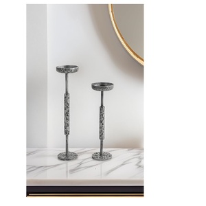 Candelabro Moderno de Metal, Elegante Portavelas para Decoración del Hogar, Centro de Mesa - Product Image 1