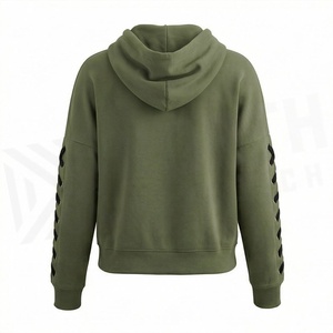 Sudaderas con Capucha para Mujer, Personalizadas, de Color Sólido, Transpirables, Antipilling, Ligeras, de Poliéster y Algodón - Product Image 2