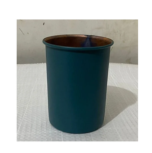 Verre à boire en cuivre turquoise vintage de luxe, simple et lisse, pour la maison, les restaurants, les hôtels, la vaisselle de table - Product Image 5