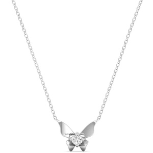 Pendentif papillon en diamant de laboratoire de luxe, or 10K 14K 18K, argent sterling 925 935, plaqué rhodium, pour femme, pour fiançailles - Product Image 2