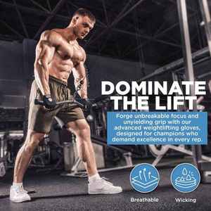 CLOVIX SPORTS Anti <b>Slip</b> Fitness Gloves Breathable <b>Half</b> Finger Workout Mitts Sweat Wipe Towel Thumb for Bodybuilding Powerlifting - Product Image 5