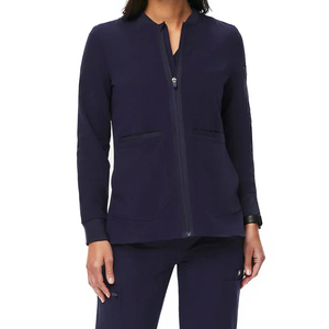 Blouse médicale extensible de qualité supérieure, anti-rides, avec logo et taille personnalisés, style uni, pour infirmières et personnel hospitalier - Product Image 2