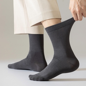 Men's Ankle <b>Socks</b> 100% Cotton <b>Breathable</b> Knitted Solid Color Regular Style Daily Wear Summer Thin <b>Sock</b> - Product Image 4