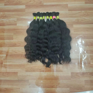 Extensiones de Cabello Humano Natural Virgen del Sur de la India, Suaves y Sedosas, con Ondas Naturales, Grado Remy, de 18 a 40 Pulgadas, Sin Procesar - Product Image 1
