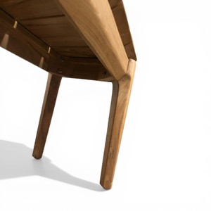 Banc de jardin en teck massif durable, style moderne du milieu du siècle, pour terrasse et mobilier de patio - Product Image 6