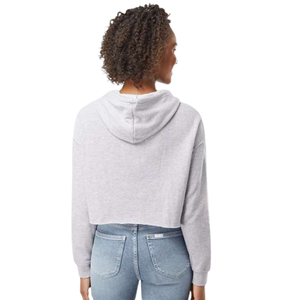 Sudadera con Capucha Corta AKA Excellence para Mujer, Sudadera de Forro Polar, Color Negro Gris, Manga Larga, Estilo Casual - Product Image 2