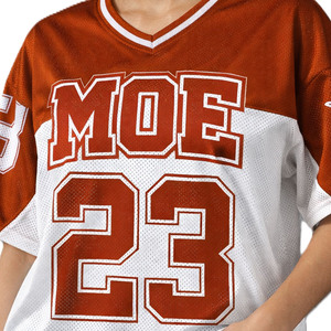 Maillot de football américain personnalisé en mesh, col en V oversize, impression de numéro, respirant, unisexe, tee-shirt de sport, vêtements en gros OEM/ODM - Product Image 3