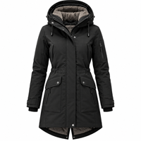Parka épaisse pour femme, idéale pour les conditions froides, avec rembourrage en coton, veste décontractée grande taille, vente en gros