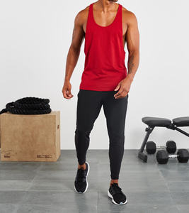 Camiseta sin mangas para hombre, estilo stringer, para gimnasio, de verano, cuello redondo, algodón/fibra de bambú, antibacteriana, de secado rápido. - Product Image 2