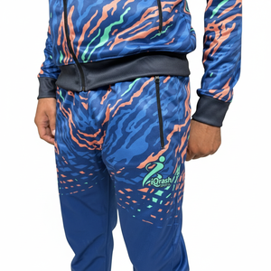 Chándal de Forro Polar Térmico Personalizado con Logo al por Mayor para Hombre, Conjunto Deportivo de Tallas Grandes con Cremallera para Otoño, Chándal de Alta Calidad - Product Image 5