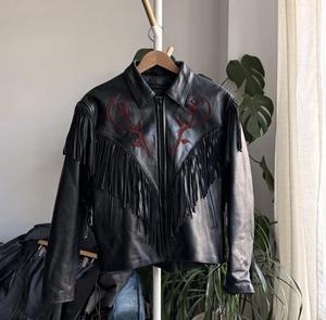 Chaqueta de Cuero con Cremallera de Diseño Exclusivo TOP SHOW, Alta Demanda, Cuero Genuino Vintage, Impermeable y Transpirable - Product Image 6