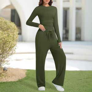 Womens Two Piece Outfit Full Sleeve T Shirt with Trouser Soft Cotton Fabric Comfortable Lounge Wear <b>Set</b> Fashionable Daily Wear - Product Image 6