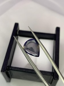 Piedra preciosa de iolita azul, corte ovalado, piedra natural azul violeta, cristal facetado suelto para joyería al por mayor - Product Image 5