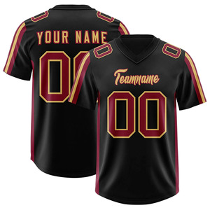 New Custom Sublimation American Football Jersey Athletic Sportswear Breathable <b>Mesh</b> Fabric Performance Short <b>Shirt</b> Comfortable - Product Image 1
