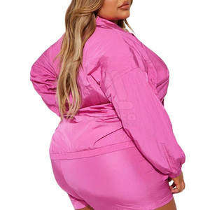 Conjunto de Pantalones Cortos y Chaqueta Cortavientos Ligera para Mujer, con Cierre, de Secado Rápido, Transpirable y Ecológica, para Deportes, Gimnasio, Viajes - Product Image 4