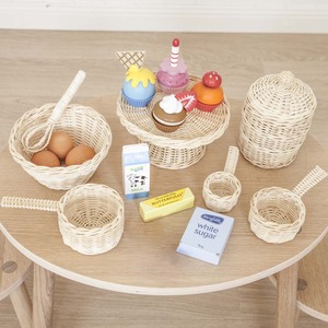 Jouets de cuisine pour enfants en rotin tressé à la main, ensemble de service et d'ustensiles de cuisine, prix le plus bas en promotion - Product Image 4