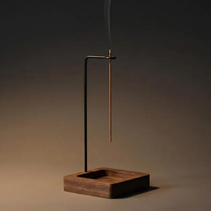 Square Wooden Incense Holder Black Iron Frame Hanging Incense <b>Stand</b> for <b>Night</b> Rituals Minimal Calm Incense Stick Holders - Product Image 1