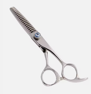 Ciseaux de coiffure professionnels en acier inoxydable légers, noirs et rouges, à pointe affûtée, pour salon de beauté, coupe et effilage des cheveux - Product Image 1