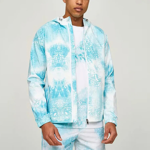 Best Quality Men Casual Windbreaker Tracksuit Custom Design / Hot Sale Multi Color Quick Dry Nylon Sublimated <b>Set</b> - Product Image 3
