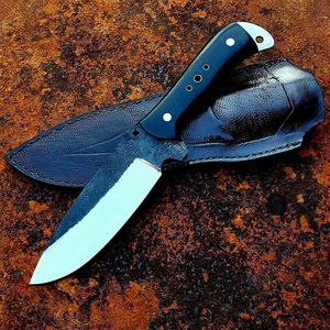 Couteau de chasse et de camping à lame fixe personnalisée, pleine longueur, pour activités de plein air, avec manche en Micarta – Fabricant OEM/ODM en gros - Product Image 4