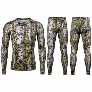 Ensemble chemise et pantalon de chasse camouflage à manches longues pour homme, respirant, en polyester, vêtements d'extérieur, saison printemps - Product Image 1