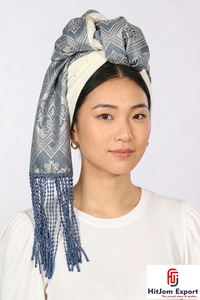 ผ้าพันคอพิมพ์ลายสำหรับผู้หญิงผ้าพันคอสี่เหลี่ยมน้ำหนักเบา - Product Image 6