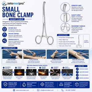 Pinzas Fibula Forceps Speed Lock Longitud 8.25in 21cm ZETOMEDPRO - Product Image 6