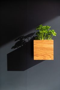 Vase carré moderne en bois écologique pour plantes, idéal pour la décoration intérieure et extérieure, vente en gros - Product Image 2