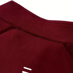 Best Quality 3/4 Quarter T-Shirt Maroon Color Polyester Fabric Eco Friendly Street Wear Adult <b>Men</b> <b>half</b> Zip T-Shirt For <b>Men's</b> - Product Image 6