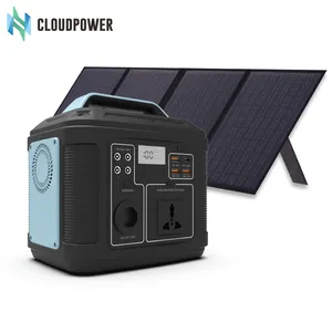 Innovative Lifepo4 200W 300W 500W 1200W 1600W 2400W Portable Power Station Solar With Solar Panel