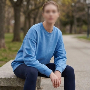 Sweat-shirt personnalisé pour femme, pull-over streetwear décontracté à manches longues, ensemble short et survêtement pour femme - Product Image 5